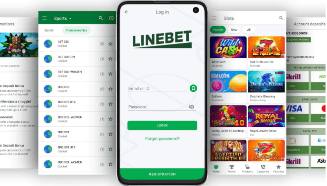 Linebet App download interface